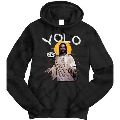 Easter Yolo Jk Jesus Funny Religious Christian Tie Dye Hoodie