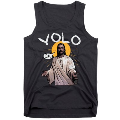 Easter Yolo Jk Jesus Funny Religious Christian Tank Top