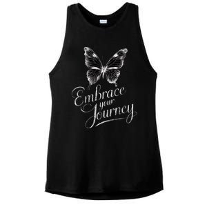 Embrace Your Journey Tal Health Awareness Month Gift Ladies PosiCharge Tri-Blend Wicking Tank