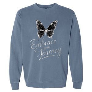 Embrace Your Journey Tal Health Awareness Month Gift Garment-Dyed Sweatshirt