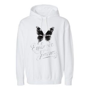 Embrace Your Journey Tal Health Awareness Month Gift Garment-Dyed Fleece Hoodie