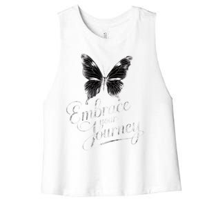 Embrace Your Journey Tal Health Awareness Month Gift Women's Racerback Cropped Tank