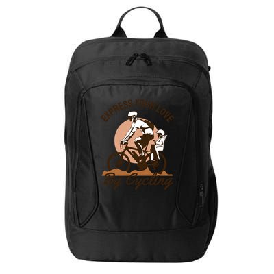 Express Your Love By Cycling City Backpack