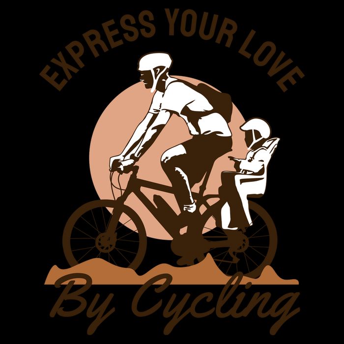 Express Your Love By Cycling Drawstring Bag