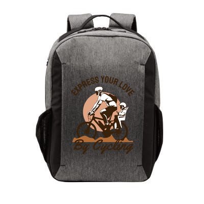 Express Your Love By Cycling Vector Backpack