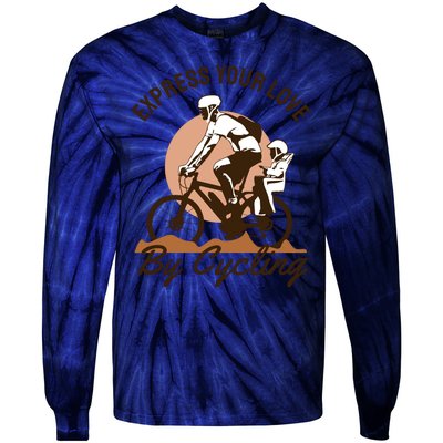 Express Your Love By Cycling Tie-Dye Long Sleeve Shirt