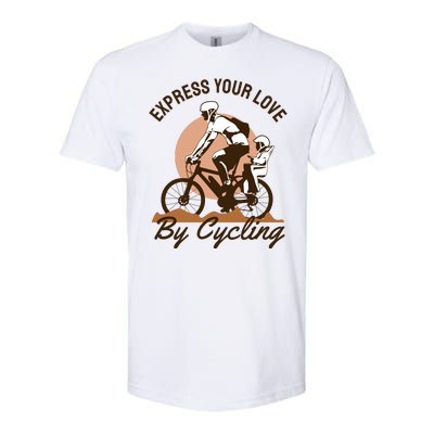 Express Your Love By Cycling Softstyle CVC T-Shirt