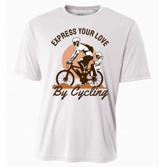 Express Your Love By Cycling Cooling Performance Crew T-Shirt