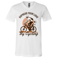 Express Your Love By Cycling V-Neck T-Shirt