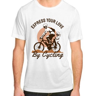 Express Your Love By Cycling Adult ChromaSoft Performance T-Shirt