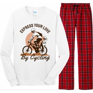 Express Your Love By Cycling Long Sleeve Pajama Set