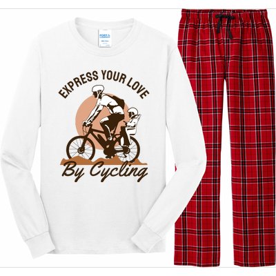 Express Your Love By Cycling Long Sleeve Pajama Set