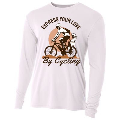 Express Your Love By Cycling Cooling Performance Long Sleeve Crew