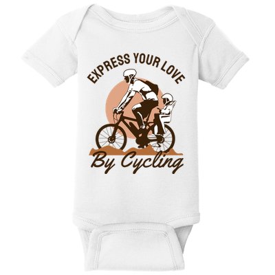 Express Your Love By Cycling Baby Bodysuit