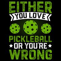 Either You Love Pickleball Gift For Pickleball Player Impact Tech Backpack