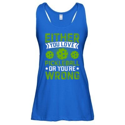 Either You Love Pickleball Gift For Pickleball Player Ladies Essential Flowy Tank