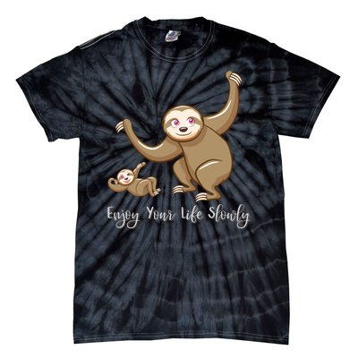 Enjoy Your Life Slowly Tie-Dye T-Shirt