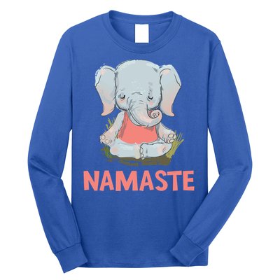 Elephant Yoga Meditation Namaste Gift Long Sleeve Shirt