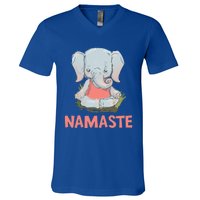 Elephant Yoga Meditation Namaste Gift V-Neck T-Shirt