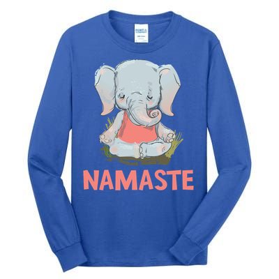 Elephant Yoga Meditation Namaste Gift Tall Long Sleeve T-Shirt