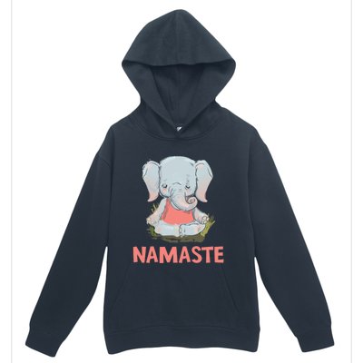 Elephant Yoga Meditation Namaste Gift Urban Pullover Hoodie