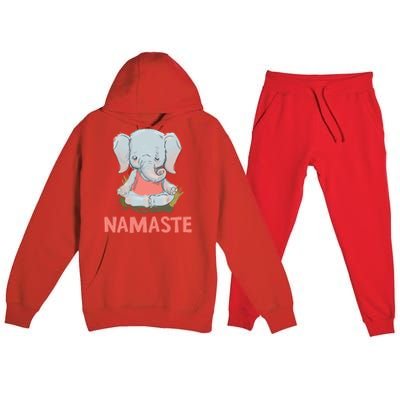 Elephant Yoga Meditation Namaste Gift Premium Hooded Sweatsuit Set