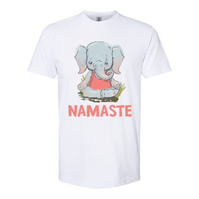 Elephant Yoga Meditation Namaste Gift Softstyle® CVC T-Shirt