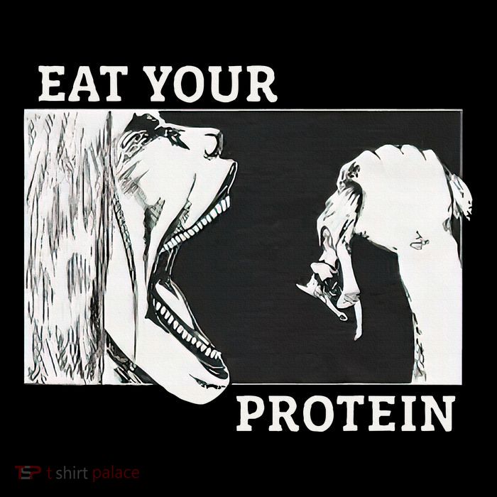 Eat Your Protein A.N.I.M.E Gym Pump Bodybuilding Fitness Premium T-Shirt