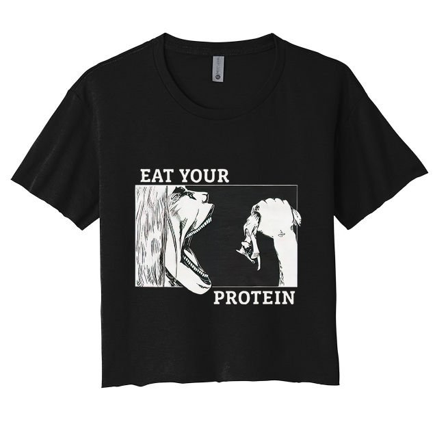 Eat Your Protein A.N.I.M.E Gym Pump Bodybuilding Fitness Crop Top