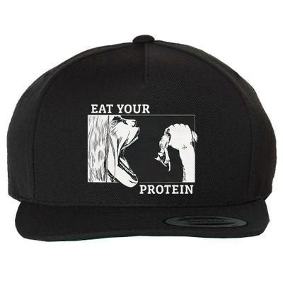 Eat Your Protein A.N.I.M.E Gym Pump Bodybuilding Fitness Wool Snapback Cap