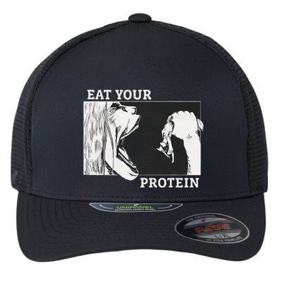 E.A.T. Yo.U.R. P.R.O.T.E.I.N Anime Gym Pump Bodybuilding Fitness Flexfit Unipanel Trucker Cap