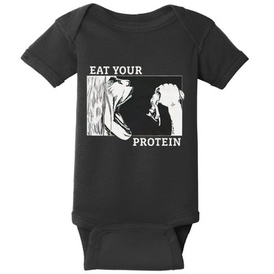 E.A.T. Yo.U.R. P.R.O.T.E.I.N Anime Gym Pump Bodybuilding Fitness Baby Bodysuit