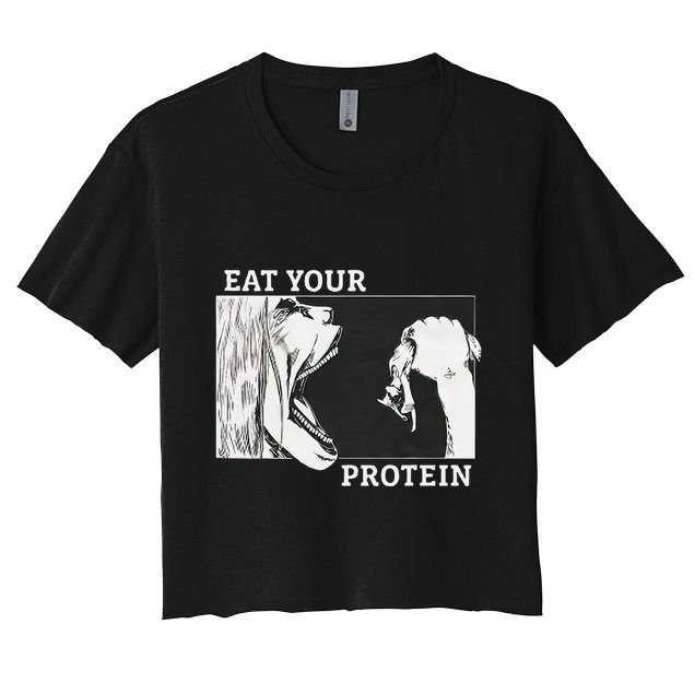 E.A.T. Yo.U.R. P.R.O.T.E.I.N Anime Gym Pump Bodybuilding Fitness Crop Top