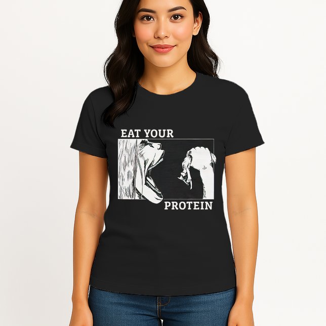 E.A.T. Yo.U.R. P.R.O.T.E.I.N Anime Gym Pump Bodybuilding Fitness Womens T-Shirt