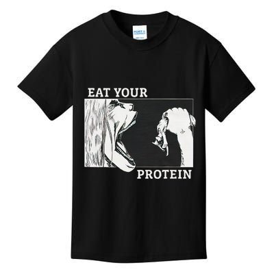 E.A.T. Yo.U.R. P.R.O.T.E.I.N Anime Gym Pump Bodybuilding Fitness Kids T-Shirt