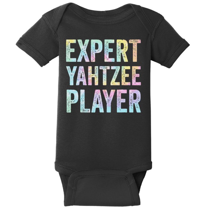 Expert Yahtzee Player Yahtzee Table Top And Board Ga Tie Dye Baby Bodysuit