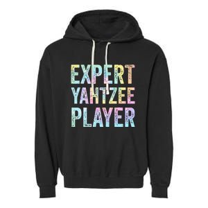 Expert Yahtzee Player Tie Dye Garment-Dyed Fleece Hoodie