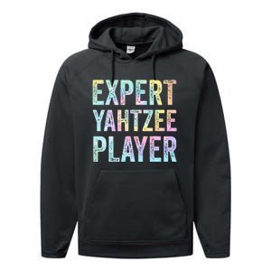 Expert Yahtzee Player Tie Dye Performance Fleece Hoodie