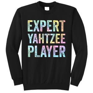 Expert Yahtzee Player Tie Dye Sweatshirt