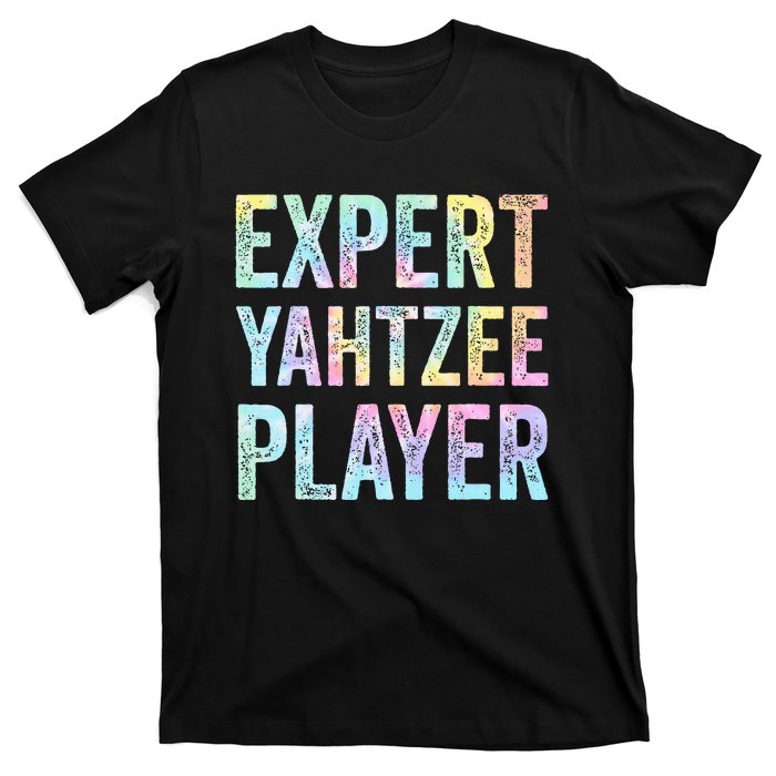 Expert Yahtzee Player Tie Dye T-Shirt