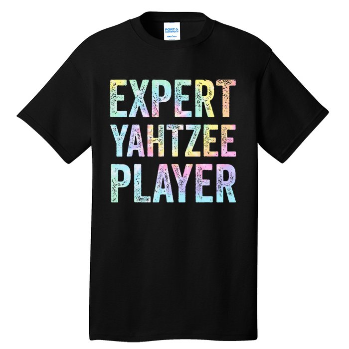 Expert Yahtzee Player Tie Dye Tall T-Shirt