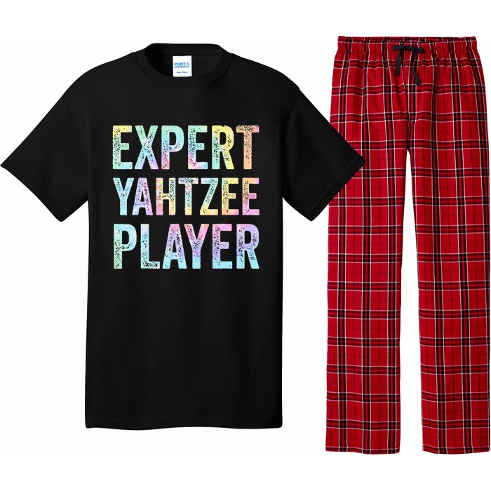 Expert Yahtzee Player Tie Dye Pajama Set