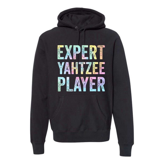 Expert Yahtzee Player Tie Dye Premium Hoodie