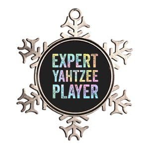 Expert Yahtzee Player Tie Dye Metallic Star Ornament