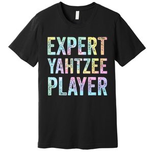 Expert Yahtzee Player Tie Dye Premium T-Shirt