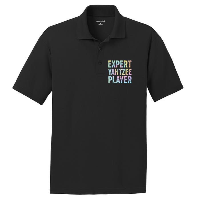 Expert Yahtzee Player Tie Dye PosiCharge RacerMesh Polo