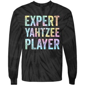 Expert Yahtzee Player Tie Dye Tie-Dye Long Sleeve Shirt