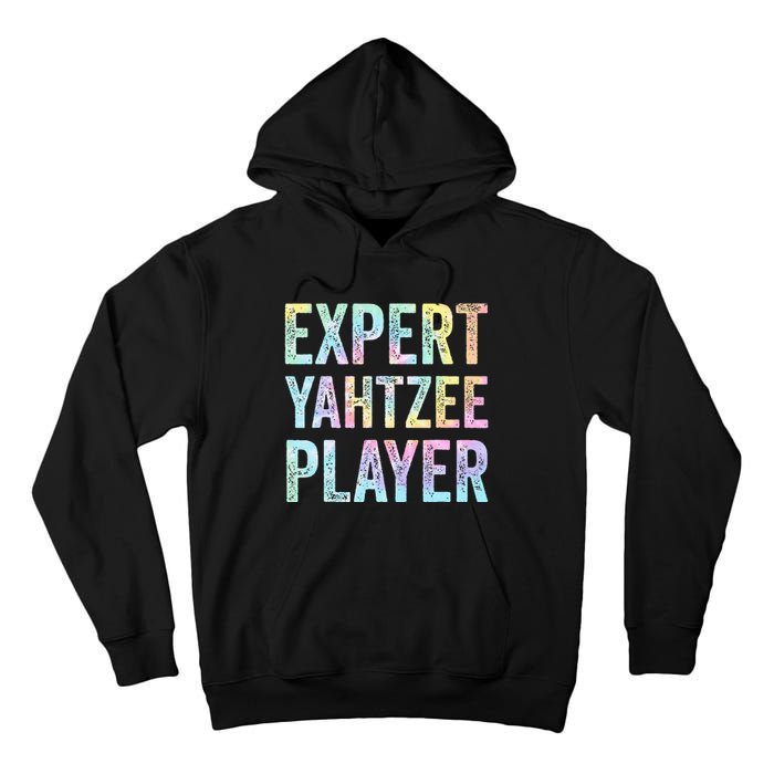 Expert Yahtzee Player Tie Dye Tall Hoodie