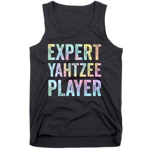 Expert Yahtzee Player Tie Dye Tank Top