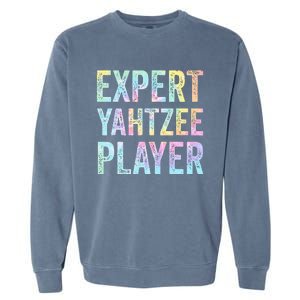 Expert Yahtzee Player Tie Dye Garment-Dyed Sweatshirt